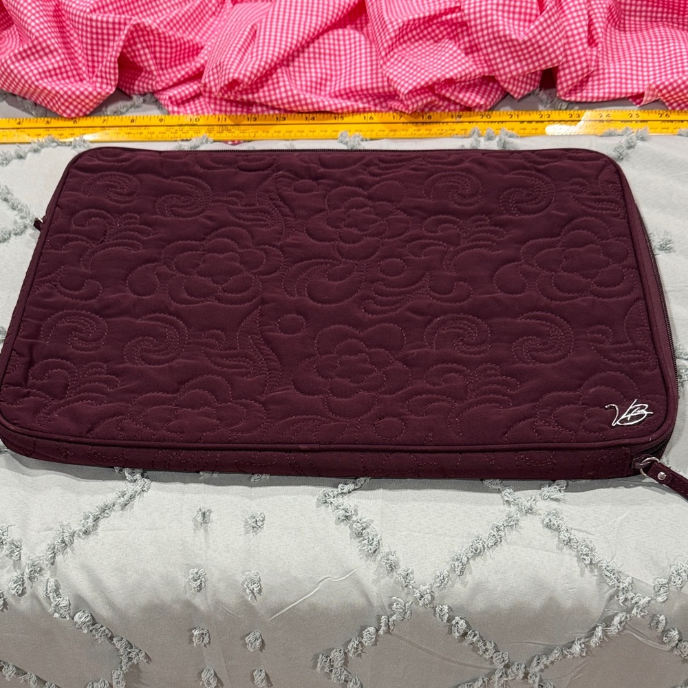 Vera Bradley Quilted Sleeve in Deep Burgundy